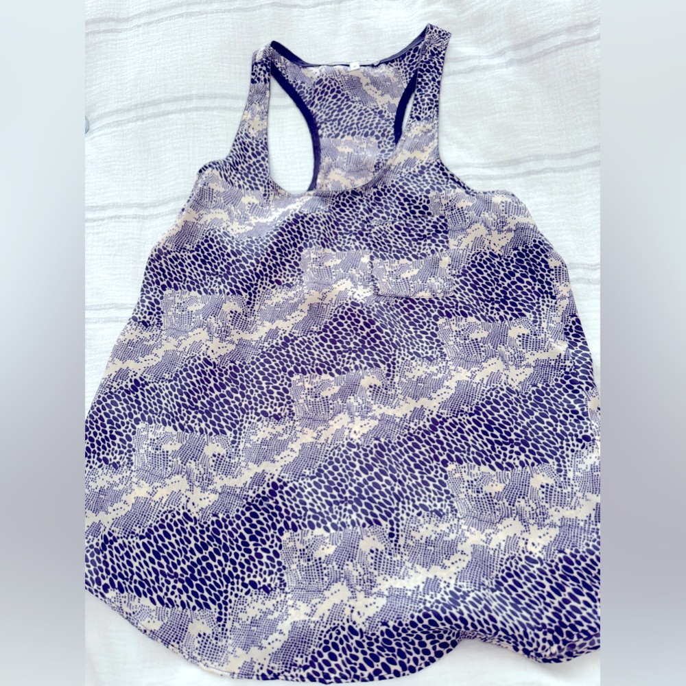 Snake skin print tank top
